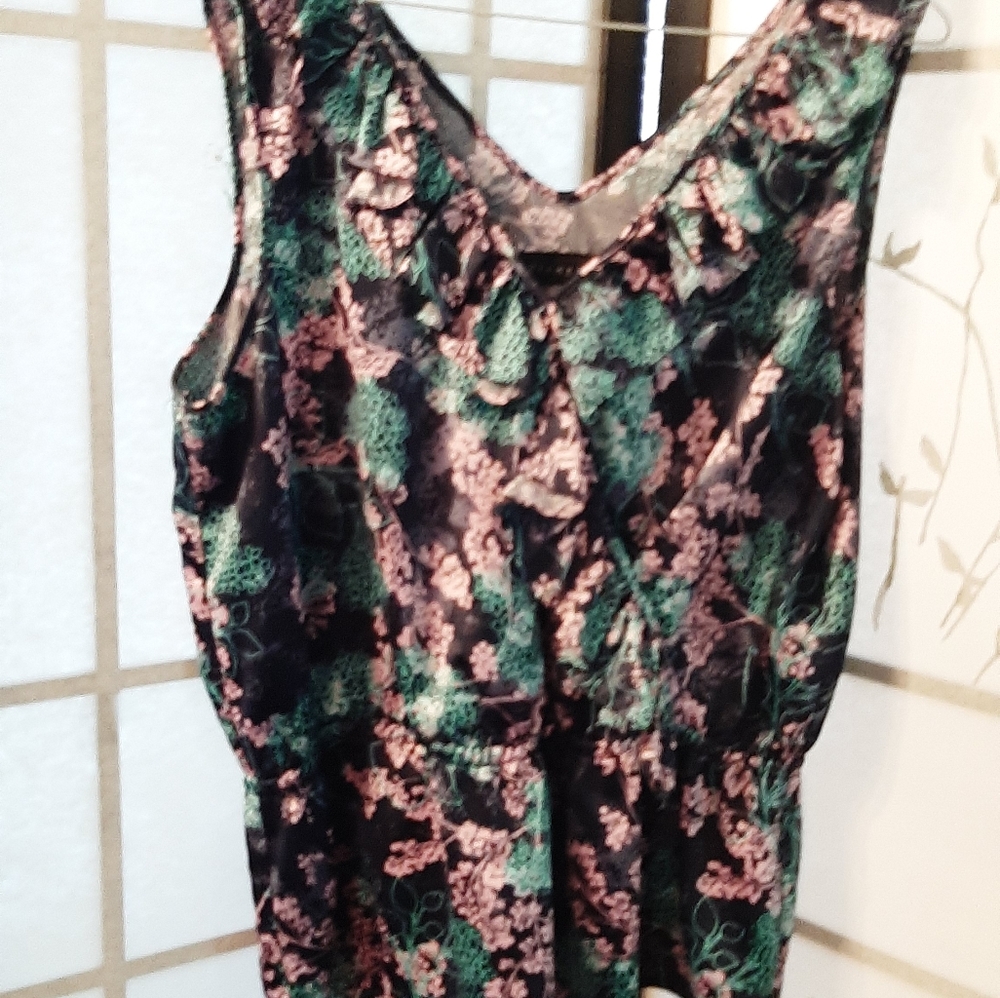 Light summer blouse criss cross with fabric Ft